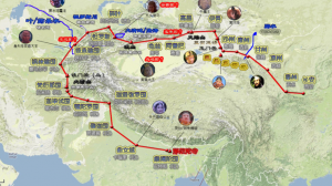 唐玄奘取经路线图(去程)