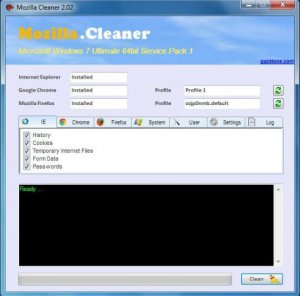 浏览器清理工具(Mozilla Cleaner)
