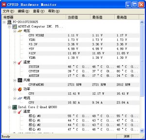 硬件传感器温度监测(HWMonitor)