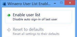 快捷列表User List Enabler for Windows 8