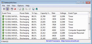 batteryinfoview(笔记本电池测试软件) v1.25