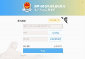 国家税务总局甘肃税务局电子互联网发票