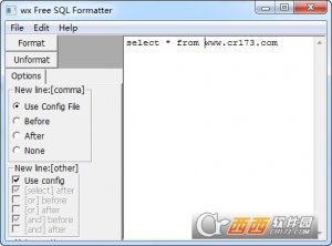 不收费的sql格式化工具(SQL Formatter)
