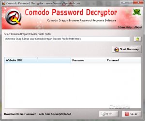 科摩多浏览器密码查询(Comodo Password Decr