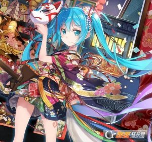 wallpaper engine花火和服初音动态壁纸图片