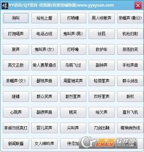 YY语音QT语音音效器(特效音辅助器)